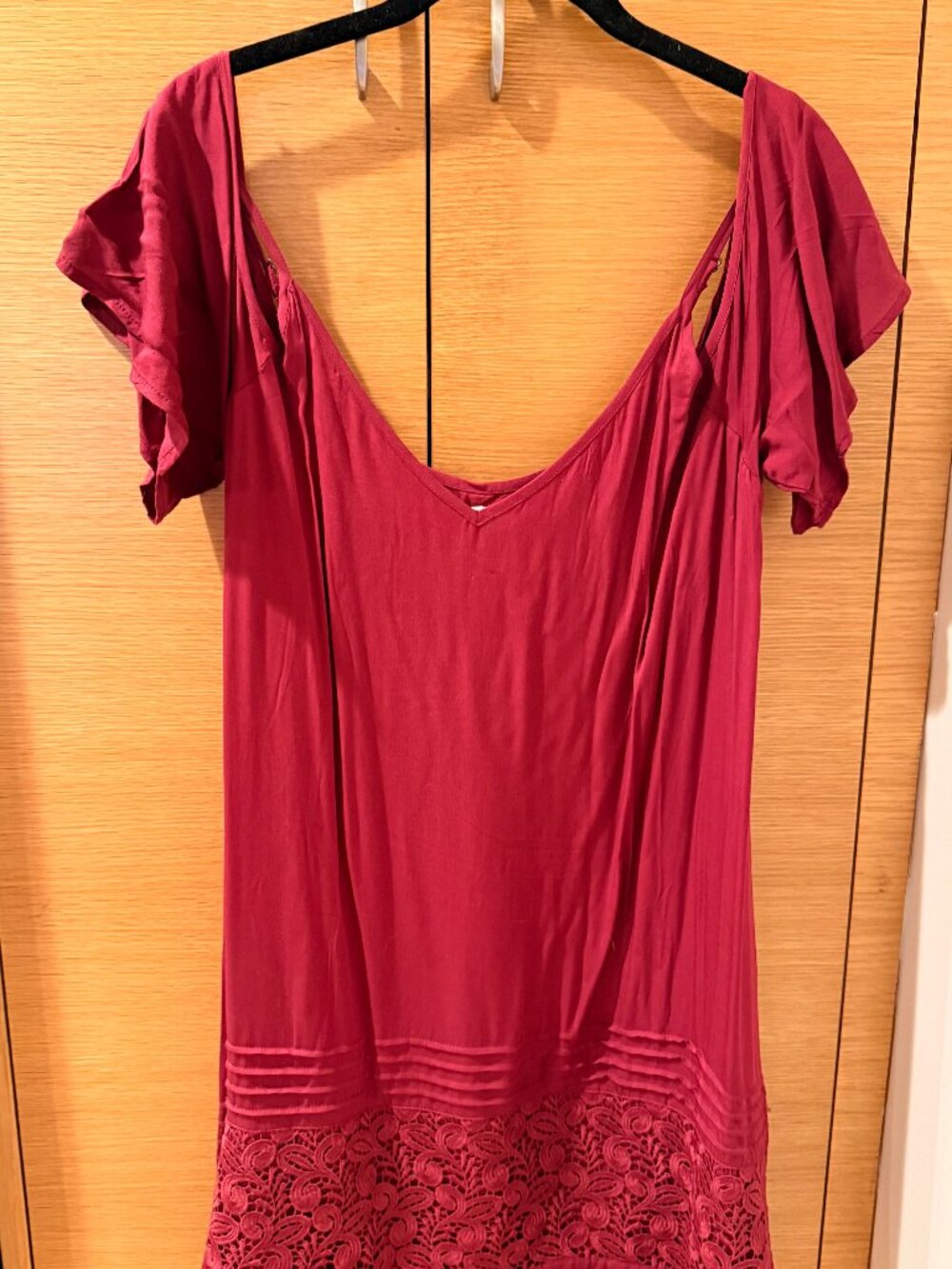 Short sleeve Sundress Mulberry Color Size Large